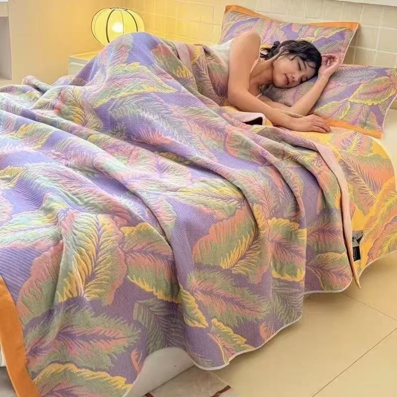 Wool Blanket Herringbone - Selimut Muslin 6 Lapis Ukuran Queen,