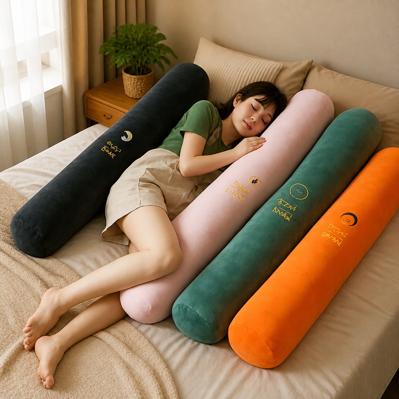 Bolster Pillow Long - Bantal Penyangga Ergonomis untuk Kehamilan, Cocok