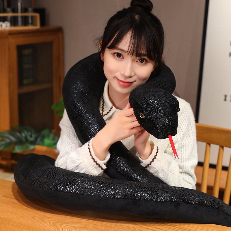 Bolster Pillow Long - 4 warna simulasi ular mainan mewah