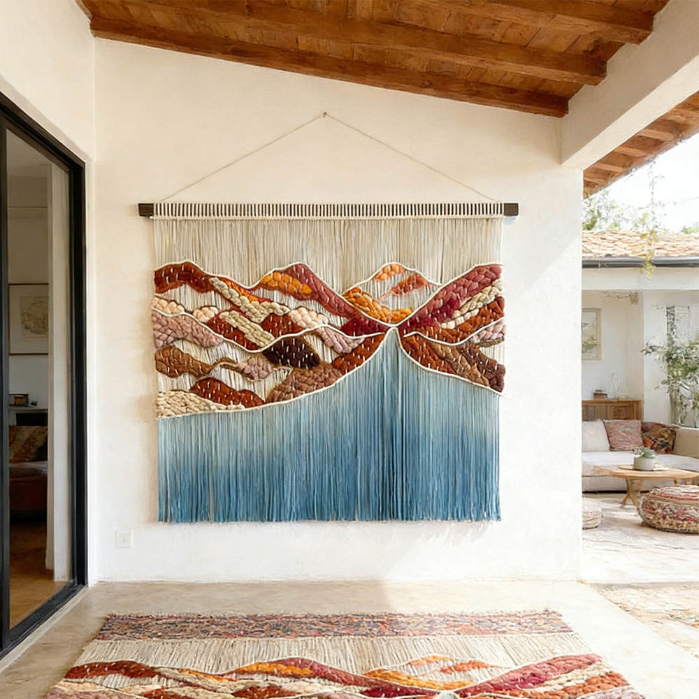 %ss Hiasan Dinding Makrame Tek - Home Textiles Direct ulasan dan harga