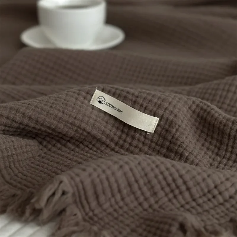 1 Buah Selimut 100% Katun Hand - Wool Blanket Herringbone ulasan dan harga