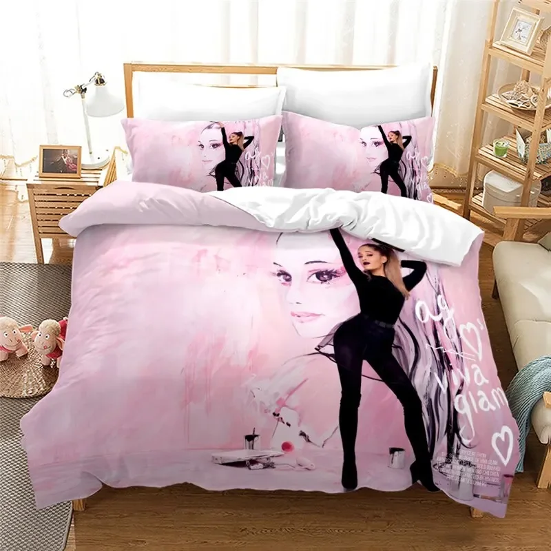 Set Seprai 3D Ariana Grande Ga - Bed Sheet Microfiber ulasan dan harga