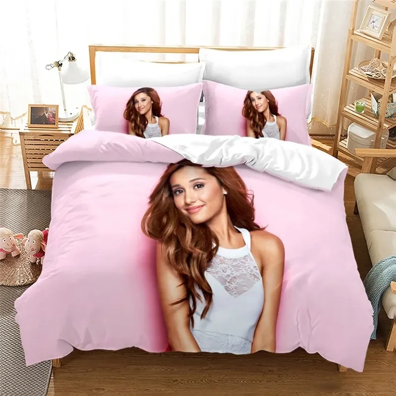 Set Seprai 3D Ariana Grande Ga - Bed Sheet Microfiber ulasan dan harga