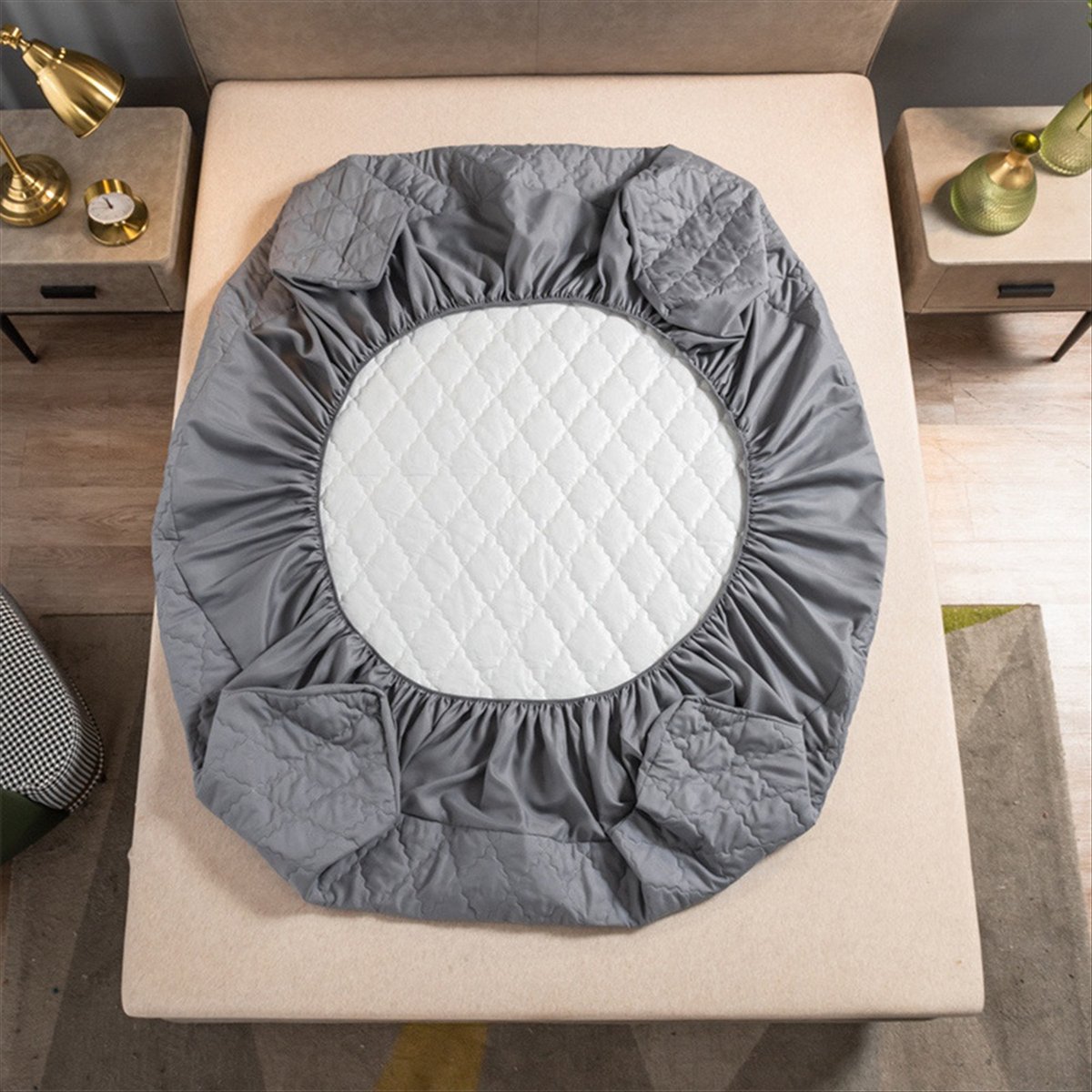 Sprei Kasur Anti Air, Pelindun - Bed Sheet Microfiber ulasan dan harga