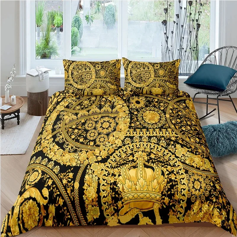 Seni Modern Barok 3D Singa Ema - Bed Sheet Microfiber ulasan dan harga