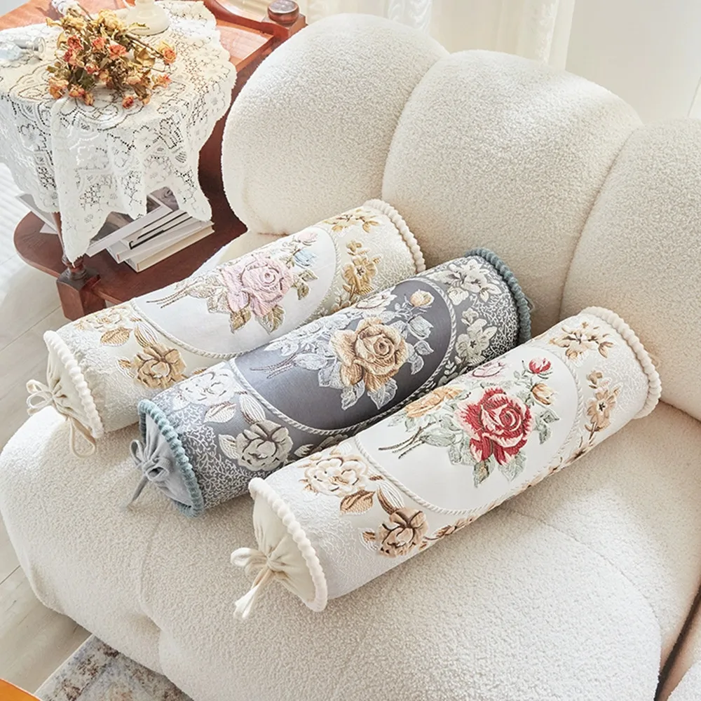 Candy Chenille Jacquard Bantal - Bolster Pillow Long ulasan dan harga