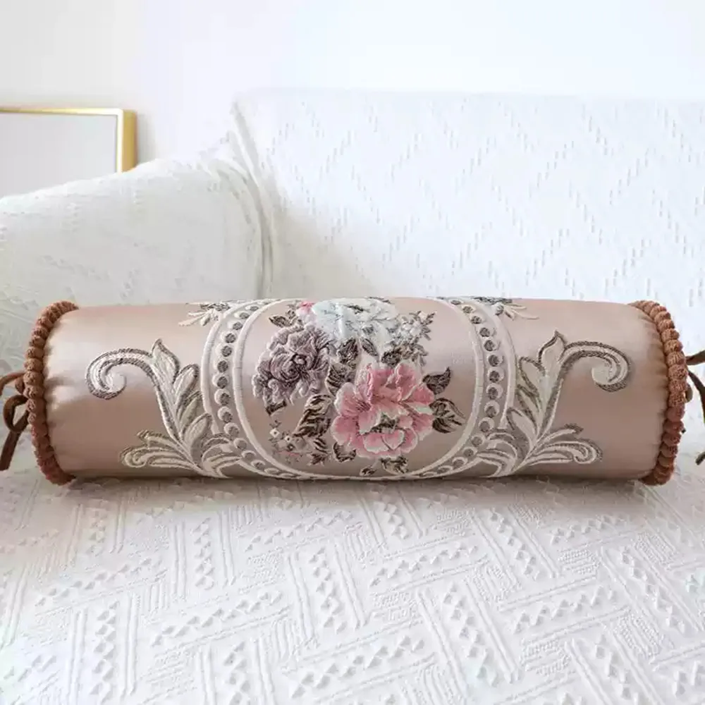 Candy Chenille Jacquard Bantal - Bolster Pillow Long ulasan dan harga