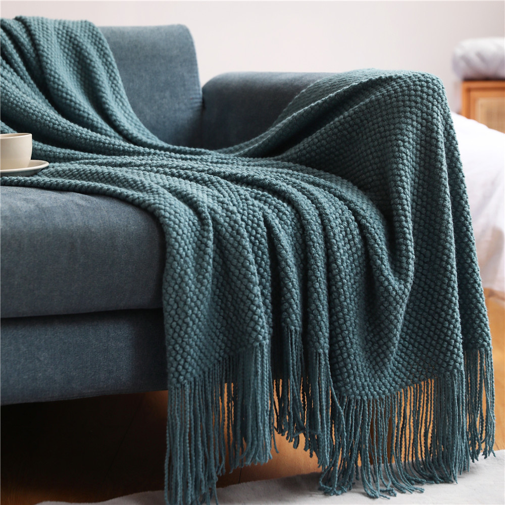 Selimut Rajut Tebal Dekoratif  - Wool Blanket Herringbone ulasan dan harga