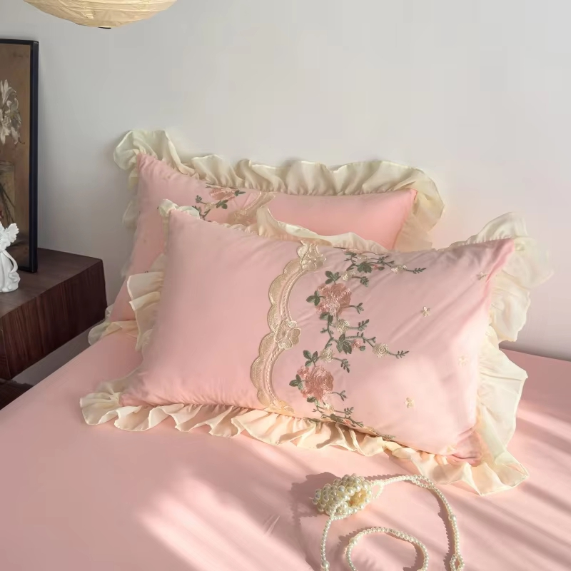 Set Sprei Princess Ruffle 3Pcs - Bed Sheet Microfiber ulasan dan harga