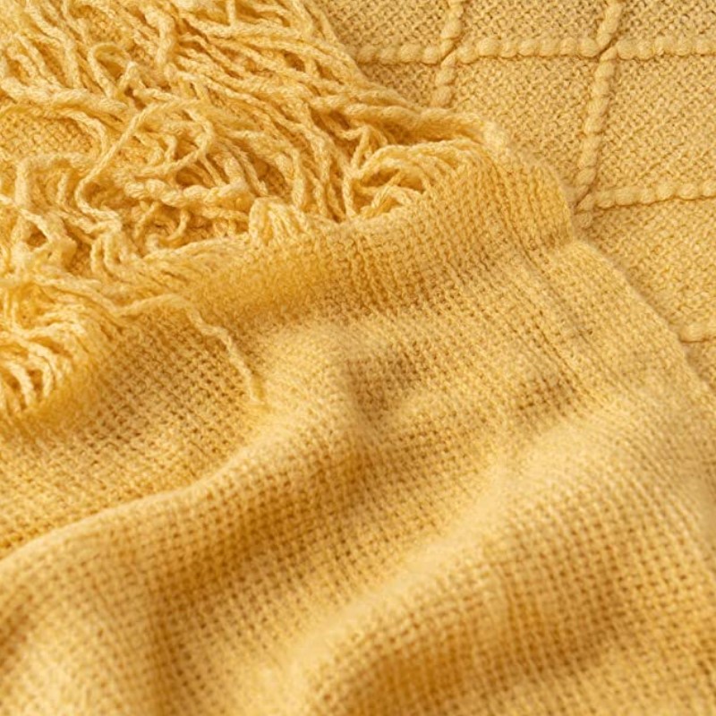 Boho selimut lempar tenun deng - Wool Blanket Herringbone ulasan dan harga
